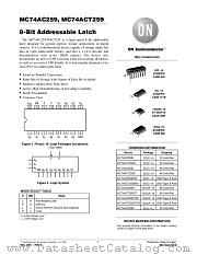 MC74AC259-D datasheet pdf ON Semiconductor