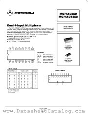 MC74AC352-D datasheet pdf ON Semiconductor