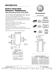 MC74HC157A-D datasheet pdf ON Semiconductor