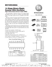 MC74HC4060A-D datasheet pdf ON Semiconductor