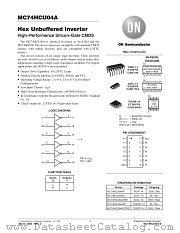 MC74HCU04A-D datasheet pdf ON Semiconductor