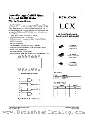 MC74LCX00-D datasheet pdf ON Semiconductor