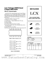 MC74LCX02-D datasheet pdf ON Semiconductor