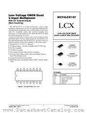 MC74LCX157-D datasheet pdf ON Semiconductor