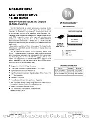 MC74LCX16240-D datasheet pdf ON Semiconductor