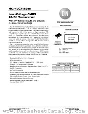 MC74LCX16245-D datasheet pdf ON Semiconductor