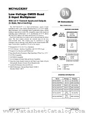 MC74LCX257-D datasheet pdf ON Semiconductor