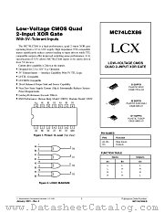 MC74LCX86-D datasheet pdf ON Semiconductor