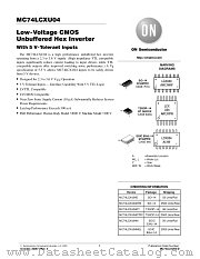 MC74LCXU04-D datasheet pdf ON Semiconductor