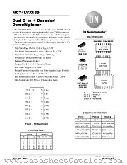 MC74LVX139-D datasheet pdf ON Semiconductor