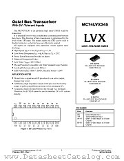 MC74LVX245-D datasheet pdf ON Semiconductor