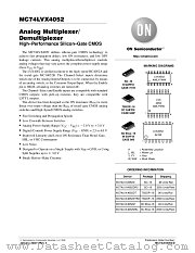 MC74LVX4052-D datasheet pdf ON Semiconductor