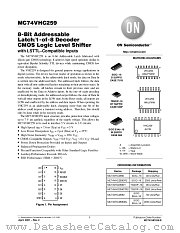 MC74VHC259-D datasheet pdf ON Semiconductor