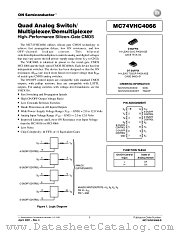 MC74VHC4066-D datasheet pdf ON Semiconductor