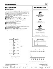 MC74VHCU04-D datasheet pdf ON Semiconductor