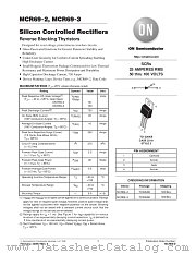 MCR69-D datasheet pdf ON Semiconductor