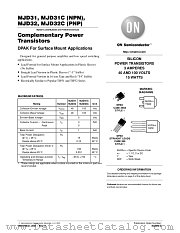 MJD31-D datasheet pdf ON Semiconductor