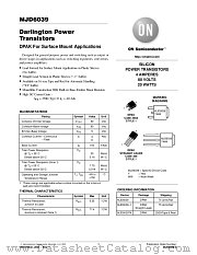 MJD6039-D datasheet pdf ON Semiconductor