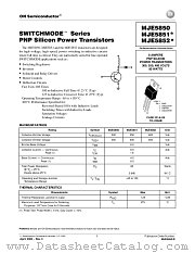 MJE5850-D datasheet pdf ON Semiconductor