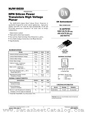 MJW18020-D datasheet pdf ON Semiconductor
