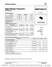 MMBTA92LT1-D datasheet pdf ON Semiconductor