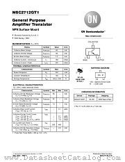 MSC2712GT1-D datasheet pdf ON Semiconductor