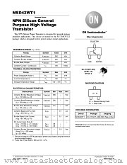 MSD42WT1-D datasheet pdf ON Semiconductor