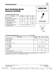 MSD6100-D datasheet pdf ON Semiconductor