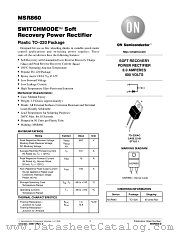 MSR860-D datasheet pdf ON Semiconductor