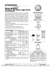 MTD20N06HDL-D datasheet pdf ON Semiconductor