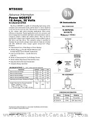MTD3302-D datasheet pdf ON Semiconductor