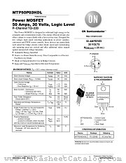 MTP50P03HDL-D datasheet pdf ON Semiconductor