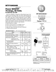 MTP75N05HD-D datasheet pdf ON Semiconductor