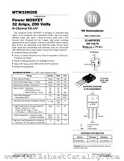 MTW32N20E-D datasheet pdf ON Semiconductor