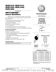 MUR1520-D datasheet pdf ON Semiconductor