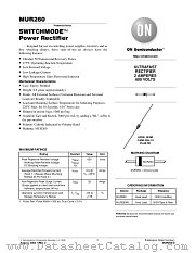 MUR260-D datasheet pdf ON Semiconductor