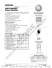 MUR3080-D datasheet pdf ON Semiconductor