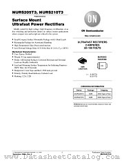 MURS205T3-D datasheet pdf ON Semiconductor