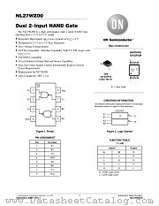 NL27WZ00-D datasheet pdf ON Semiconductor