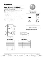 NL27WZ02-D datasheet pdf ON Semiconductor