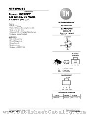 NTF5P03T3-D datasheet pdf ON Semiconductor