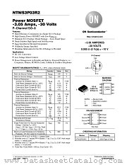 NTMS3P03R2-D datasheet pdf ON Semiconductor