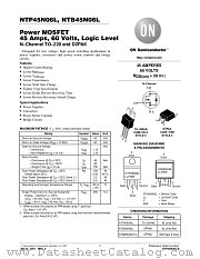 NTP45N06L-D datasheet pdf ON Semiconductor