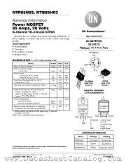 NTP85N03-D datasheet pdf ON Semiconductor
