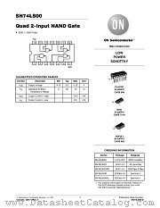SN74LS00-D datasheet pdf ON Semiconductor