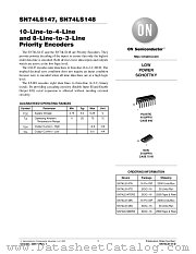 SN74LS147-D datasheet pdf ON Semiconductor