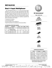 SN74LS153-D datasheet pdf ON Semiconductor