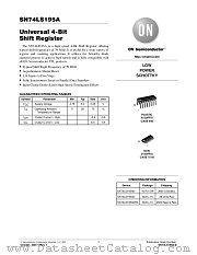 SN74LS195A-D datasheet pdf ON Semiconductor