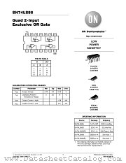 SN74LS86-D datasheet pdf ON Semiconductor