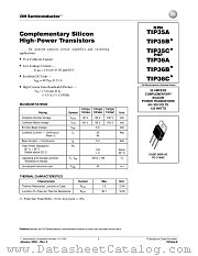 TIP35A-D datasheet pdf ON Semiconductor